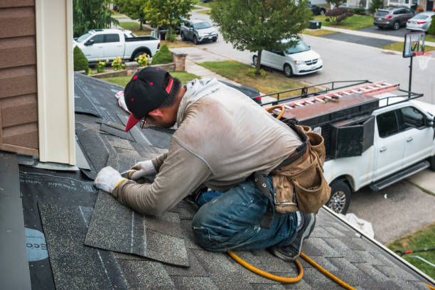 Professional Storm Damage Roof Repair technician working in Quincy, MI